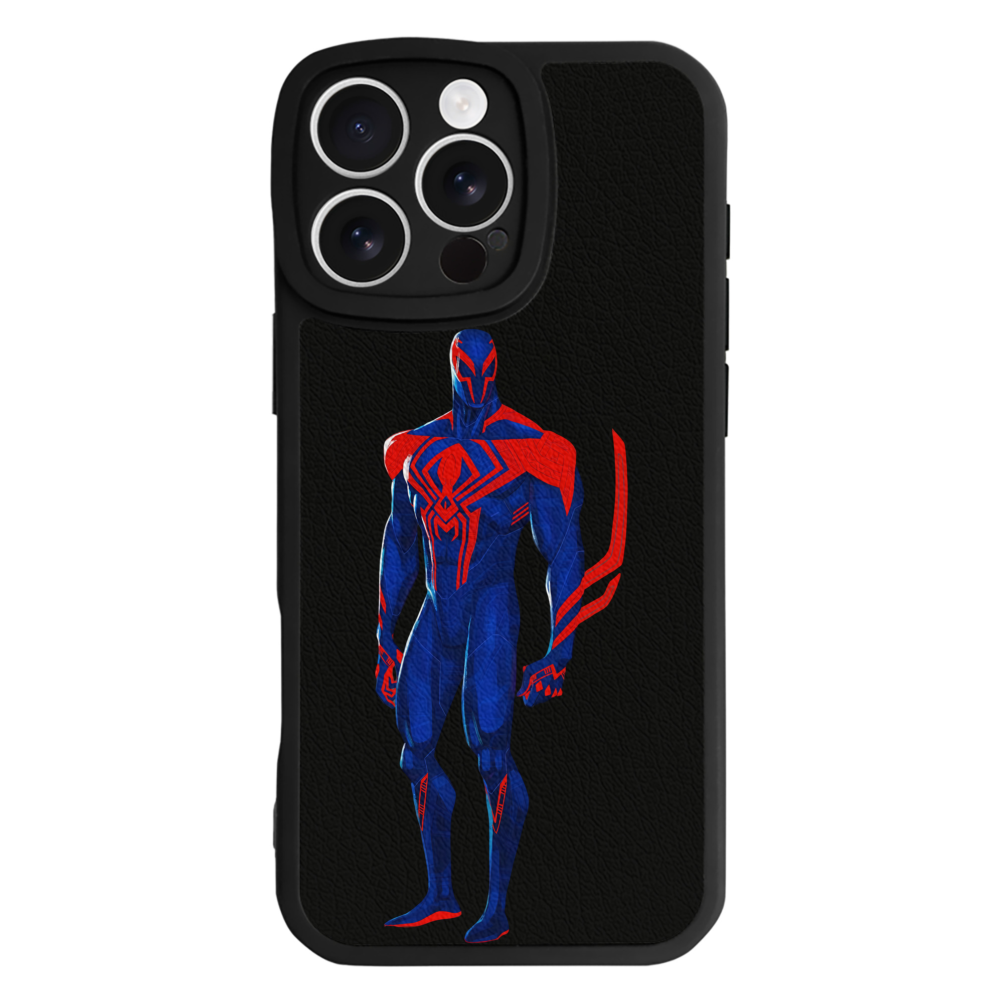 （画像用） Spider Man スパイダーマン 【iPhone 16シリーズ対応】シリコンスマホケース（レザー調） 材質：シリコン